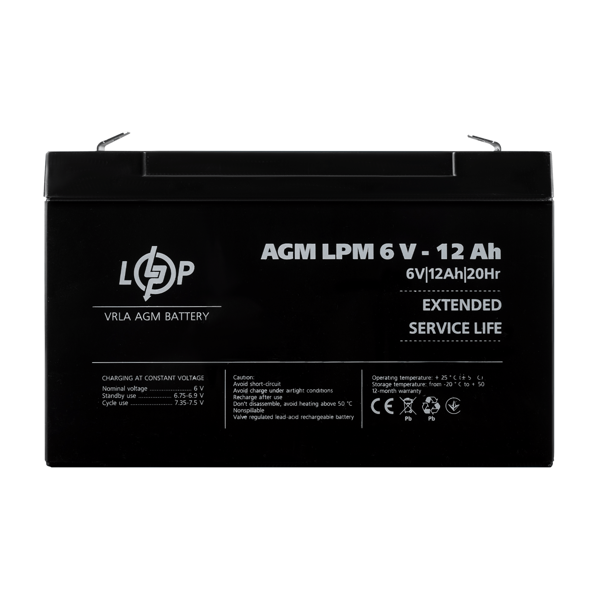 Акумуляторна батарея LP LPМ 6- 12АН типу AGM